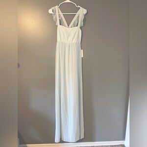 June Maxi Dress - Icy Blue Chiffone